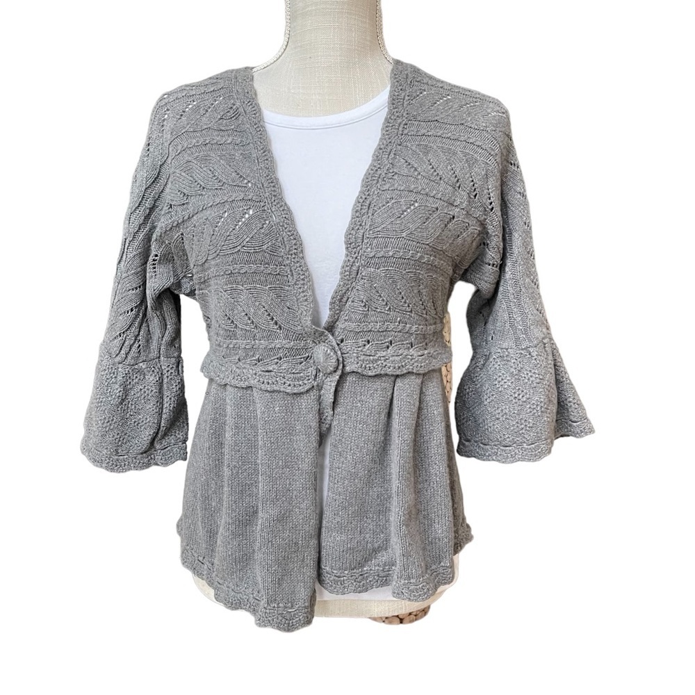 Juicy Couture Knitted One Button Open Front Cardigan Size:‎ M